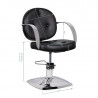 Gabbiano Asti black hairdressing chair 
