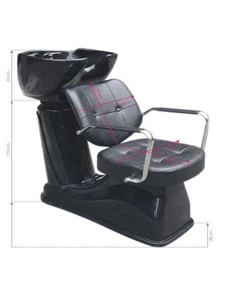 Vigo black shampoo tray 