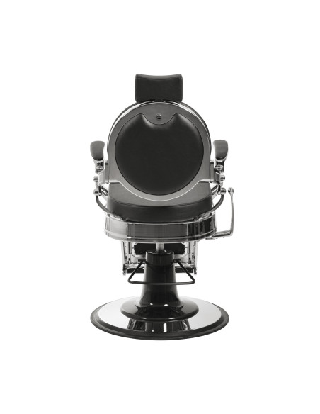 Vintage barber chair for men Florence BLACK-SILVER 