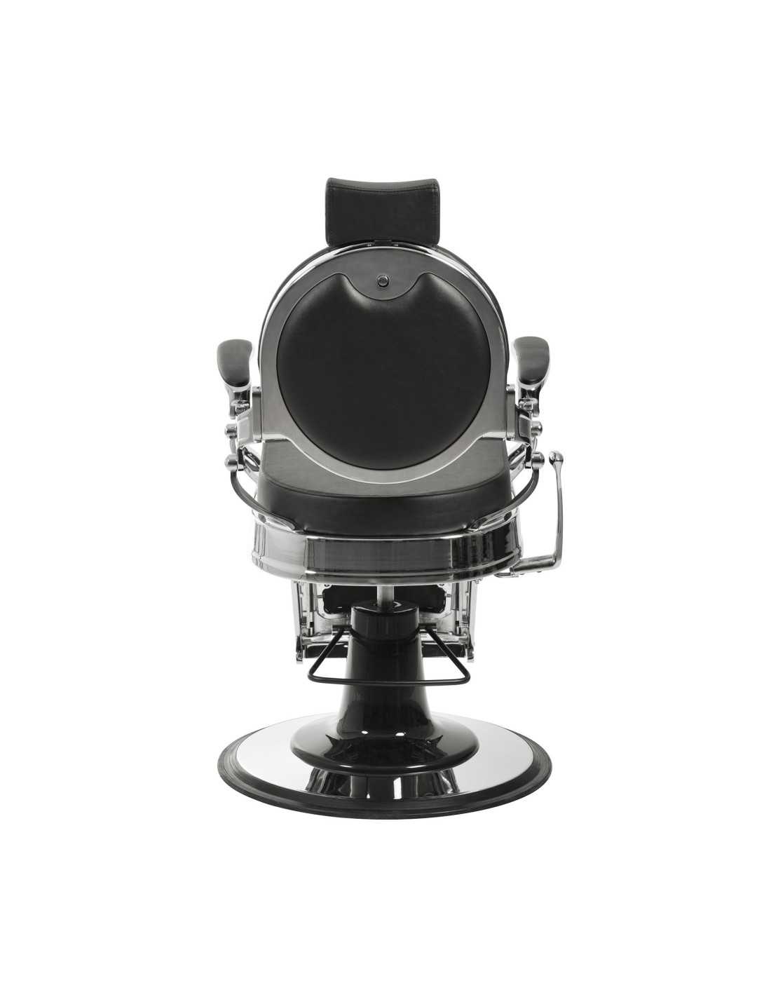 Cadeira de barbeiro vintage masculina Florence BLACK-SILVER 