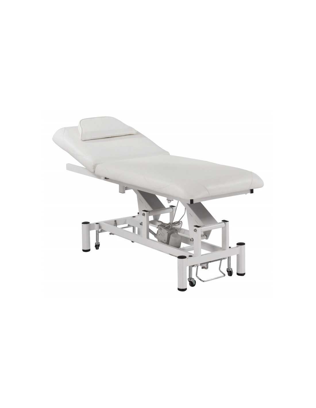 beautiful white massage table