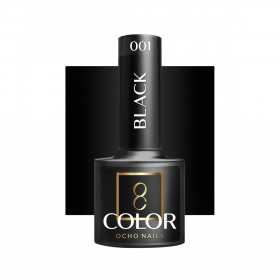 OCHO NAILS Lakier hybrydowy black 002 -5 g 