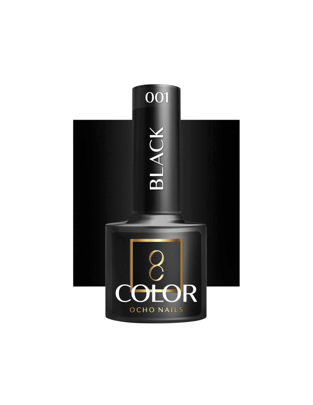 OCHO NAILS Hybrid Nail Polish Black 002 -5g