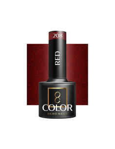 OCHO NAILS Hybride nagellak rood 208 -5 g