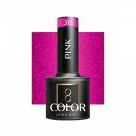 OCHO NAILS Verniz híbrido para unhas cor rosa 312 - 5 g