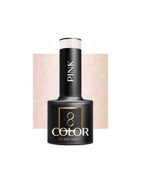 OCHO NAILS Verniz híbrido para unhas cor rosa 321 - 5 g