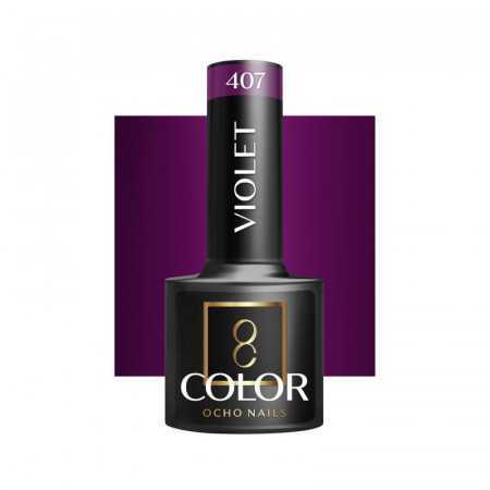 OCHO NAILS Verniz híbrido para unhas roxo 407 - 5 g