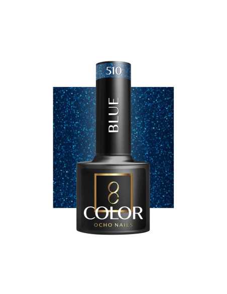 OCHO NAILS Verniz para unhas híbrido azul 510 - 5 g