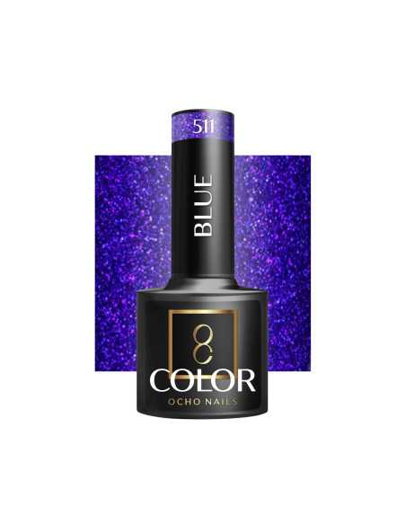 OCHO NAILS Verniz híbrido para unhas azul 511 - 5 g