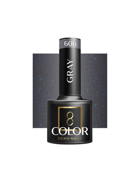 OCHO NAILS Smalto ibrido grigio 606 -5 g