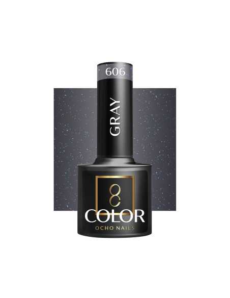 OCHO NAILS Verniz de gel cinza 606 - 5 g