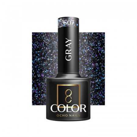 OCHO NAILS Lakier hybrydowy gray 607 -5 g 