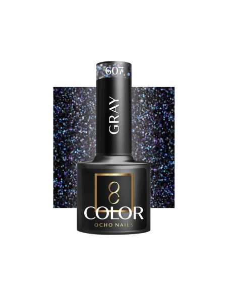 OCHO NAILS Verniz gel cinza 607 - 5 g
