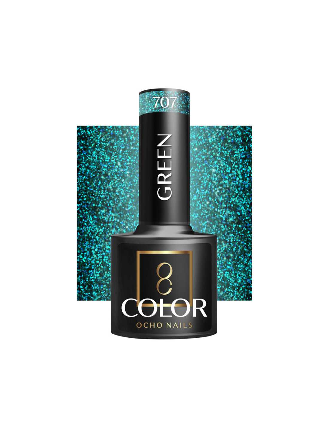OCHO NAILS Grüner Hybrid-Nagellack 707 - 5 g