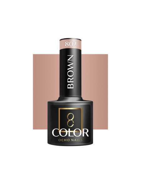 OCHO NAILS Lakier hybrydowy brown 802 -5 g 