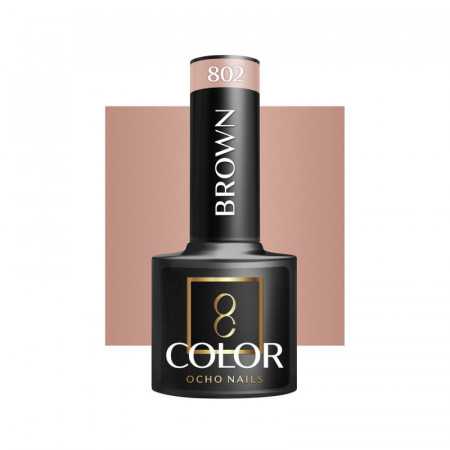 OCHO NAILS Verniz híbrido castanho 802 - 5 g