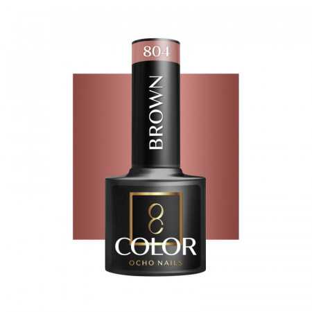 OCHO NAILS Verniz híbrido castanho 804 - 5 g