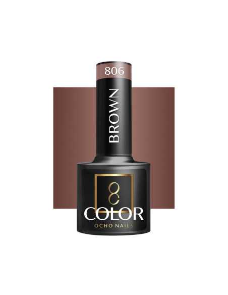 OCHO NAILS Lakier hybrydowy brown 806 -5 g