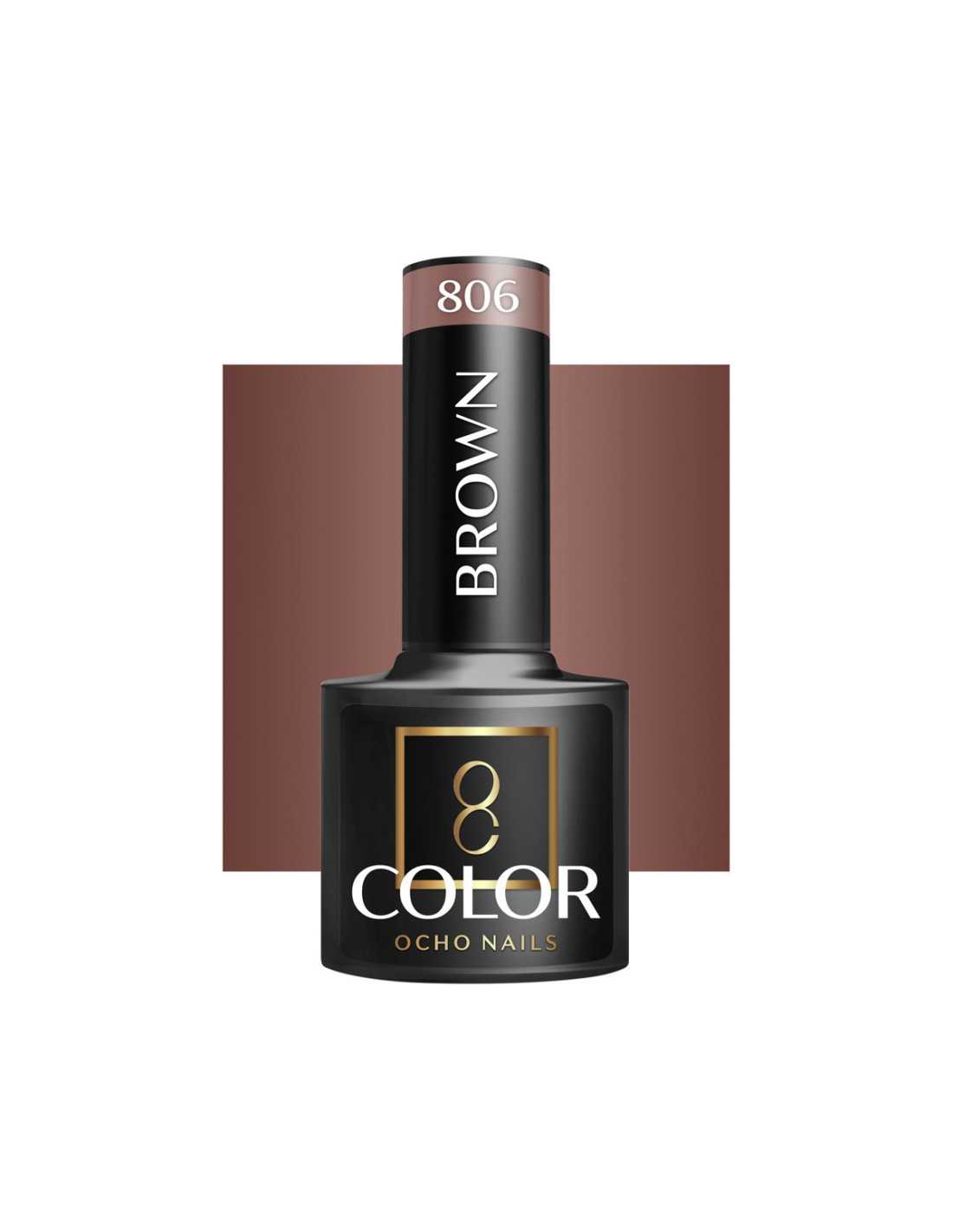 OCHO NAILS Hybrid Brown Polish 806 -5g