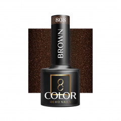 OCHO NAILS Hybrid varnish brown 808 -5 g