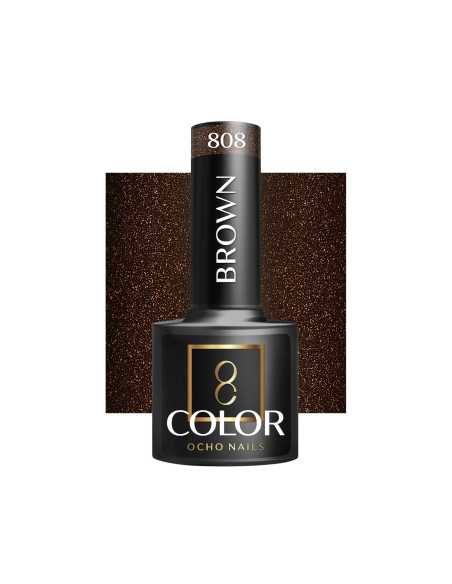 OCHO NAILS Hybrid varnish brown 808 -5 g