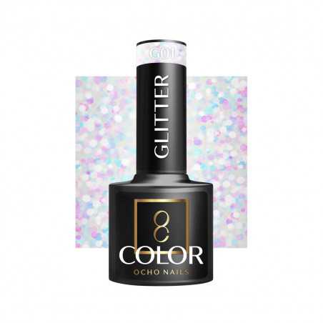 OCHO NAILS Glitter-Gel-Nagellack G01 -5 g