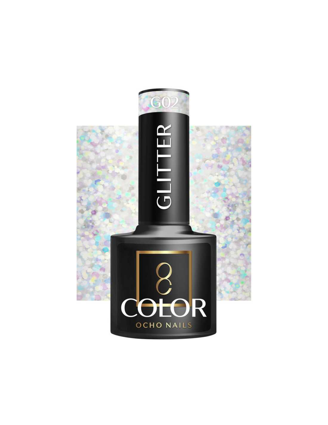 OCHO NAILS Glitzer-Gel-Nagellack G02 -5g