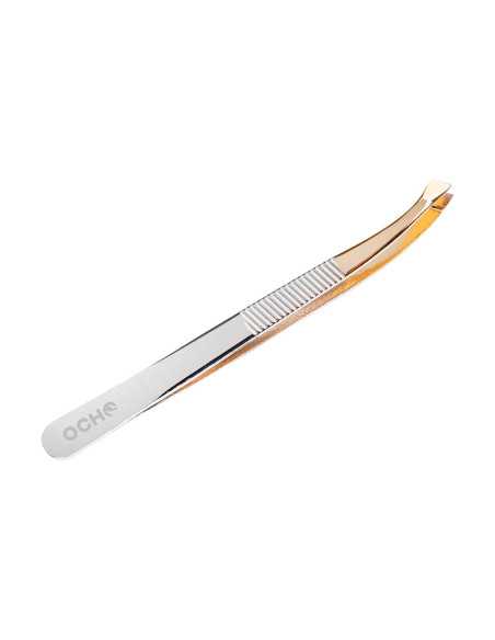 Ocho Pro oblique tweezers TO03 gold