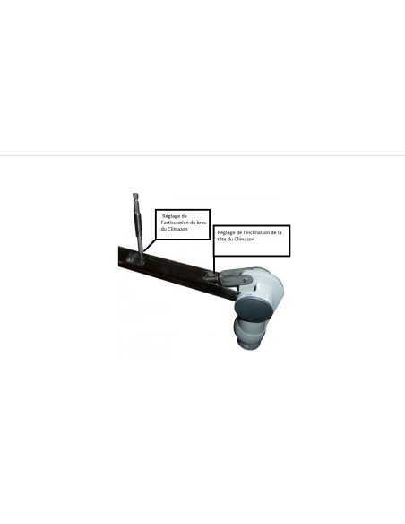 Climazon rotary infrared on arm 1300w silver gray 