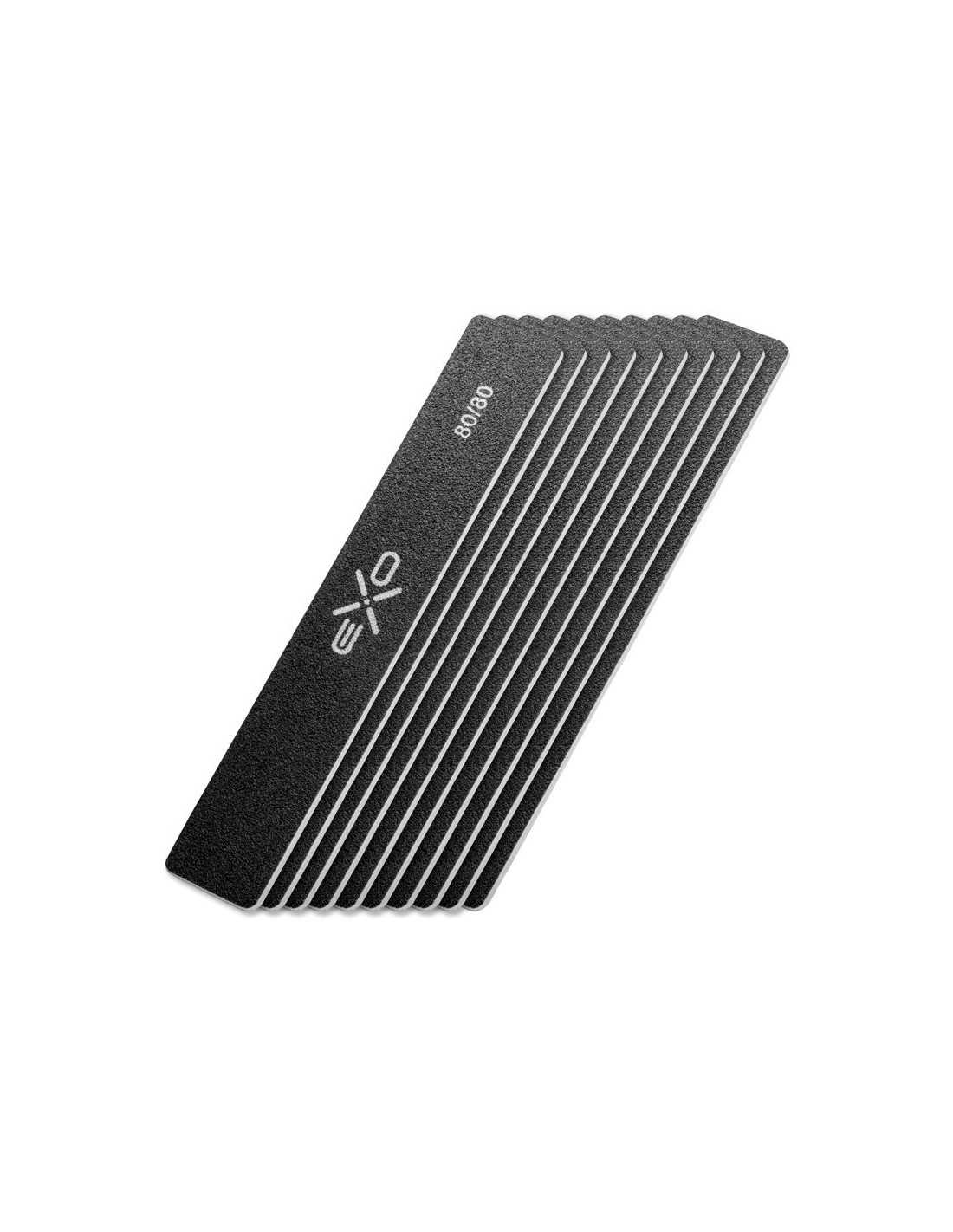Exo 80/80 Wide Straight Nail File 10 pcs.