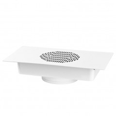 Integrated dust absorber, white 