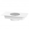 Integrated dust absorber, white 