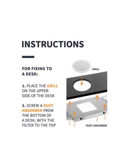 BUILT-IN DUST FILTER MOMO PROFESIONAL J02 WHITE 