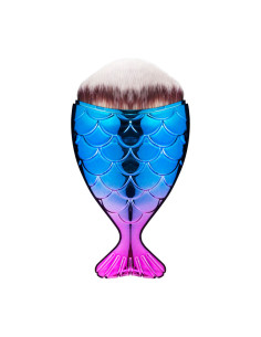 Brush for dusting fish powder purple-blue