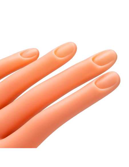 Pratique de la paume de la main apprenant les conseils de manucure pour les ongles 35