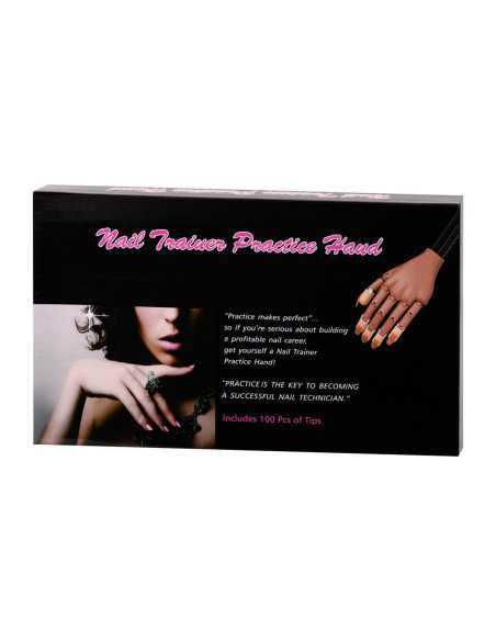 Pratique de la paume de la main apprenant les conseils de manucure pour les ongles 95