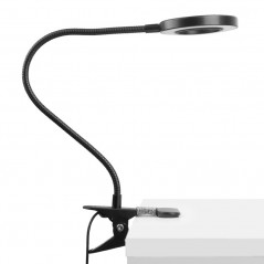 Lampe de table LED anneau serpent noir
