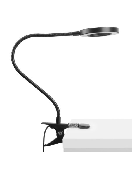 Lampe Table Manucure LED anneau serpent noir