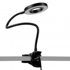 LED snake ring table lamp black