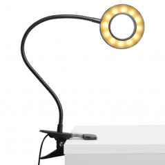 Lampe de table LED anneau serpent noir