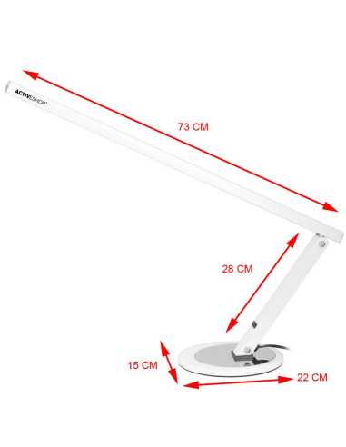 Lámpara de sobremesa Slim led blanca