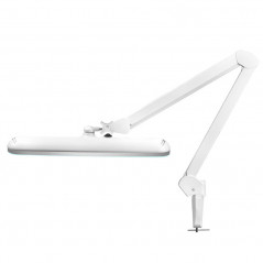 Lampe d'atelier LED Elegante 801-s avec étau standard blanc