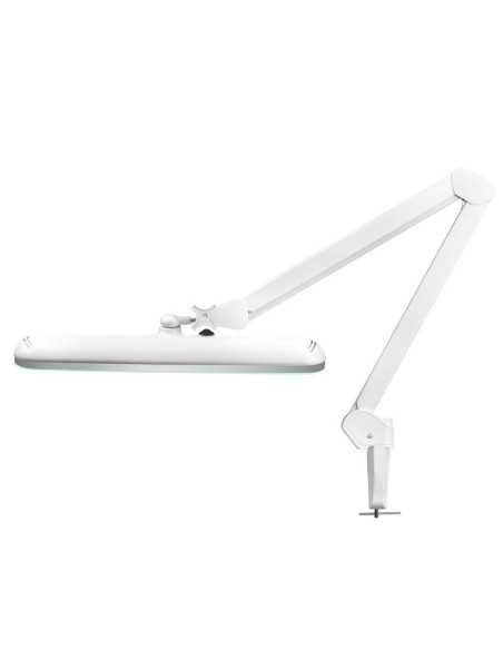 LED-Werkstattleuchte Elegante 801-s mit weißem Standard-Schraubstock