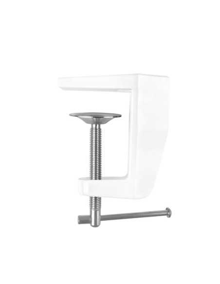 Lampe d'atelier LED Elegante 801-s avec étau standard blanc