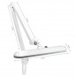LED workshop lamp Elegante 801-s with a white standard vice