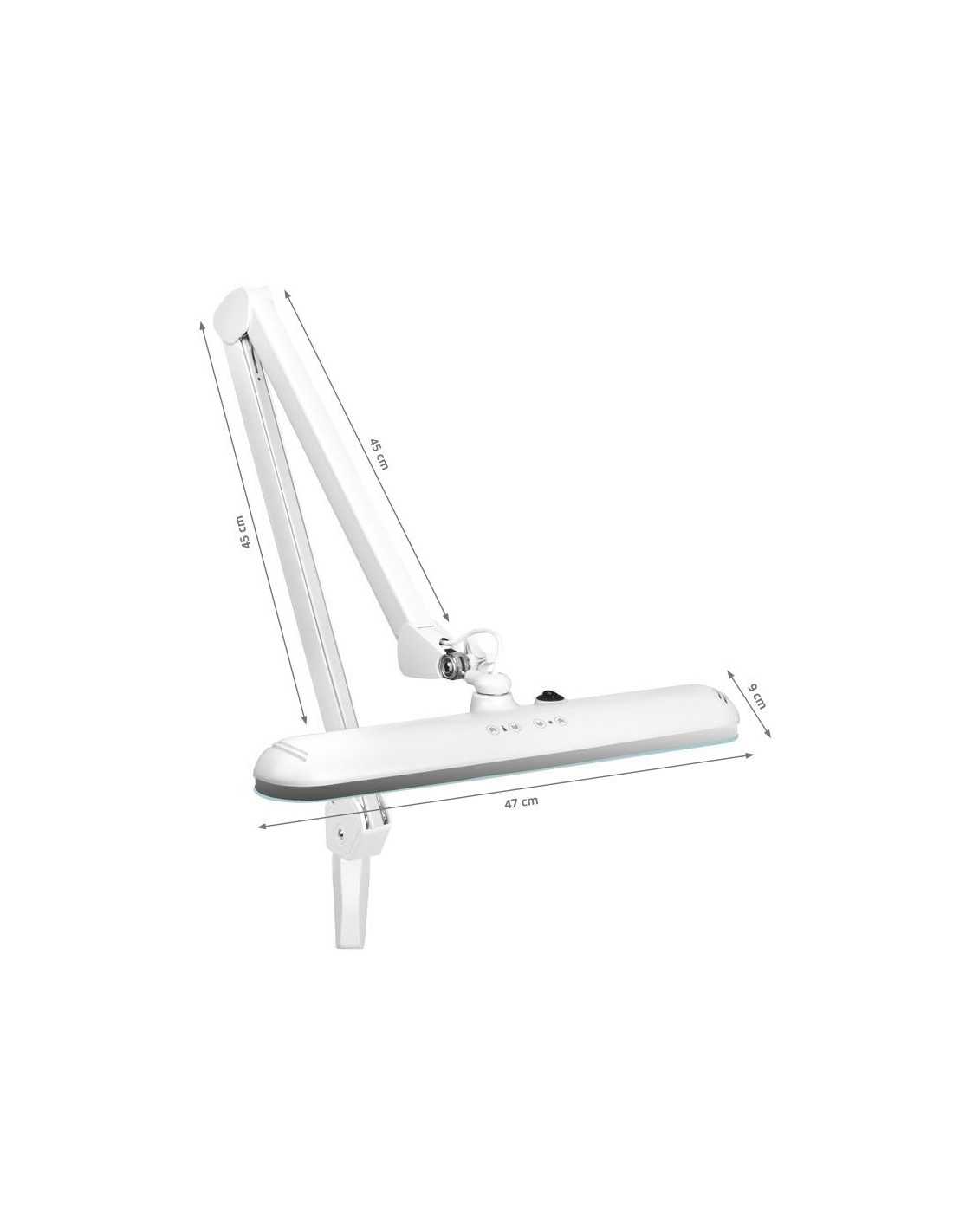 Elegant LED workshop lamp 801-TL with clamp intensity and white light color