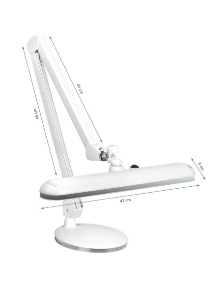 Elegante 801-s LED-Werkstattlampe mit weißem Standardsockel