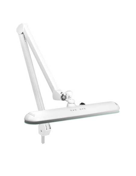 Lámpara de taller LED Elegante 801-TL con pie orientable intensidad y color de la luz blanca