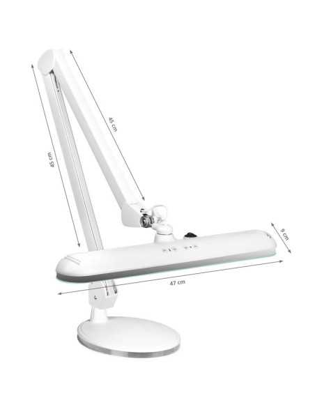 Lampe d'atelier LED Elegante 801-TL avec pied réglable intensité et couleur de la lumière blanche