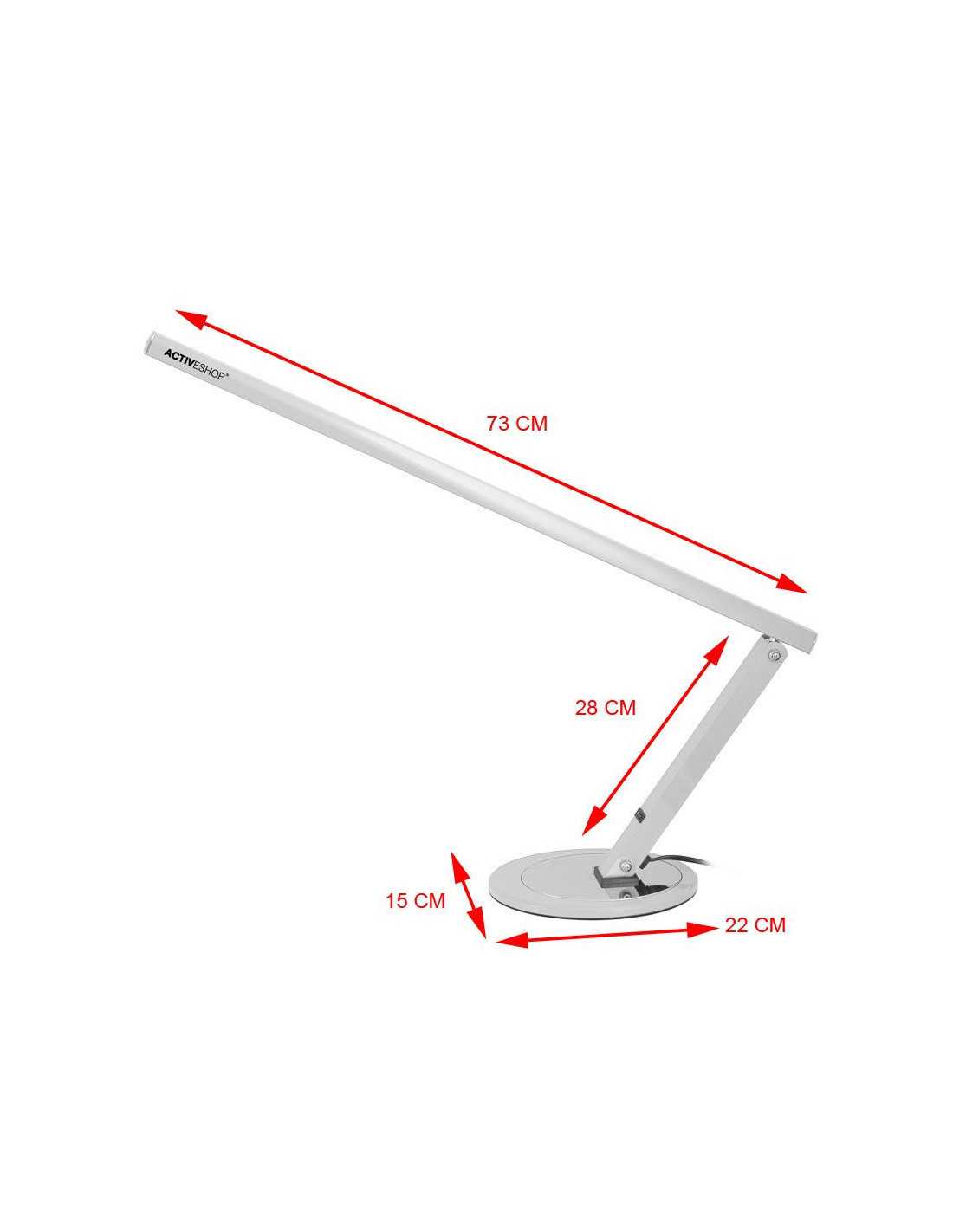 Lampe de bureau Slim 20W aluminium